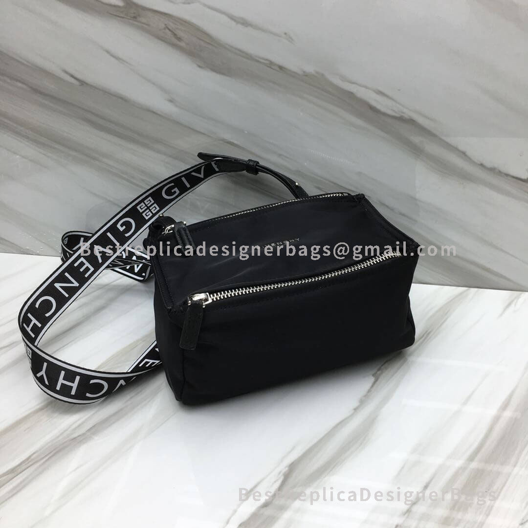 Givenchy 4G Micro Pandora Bag In Nylon Black SHW 1-28610